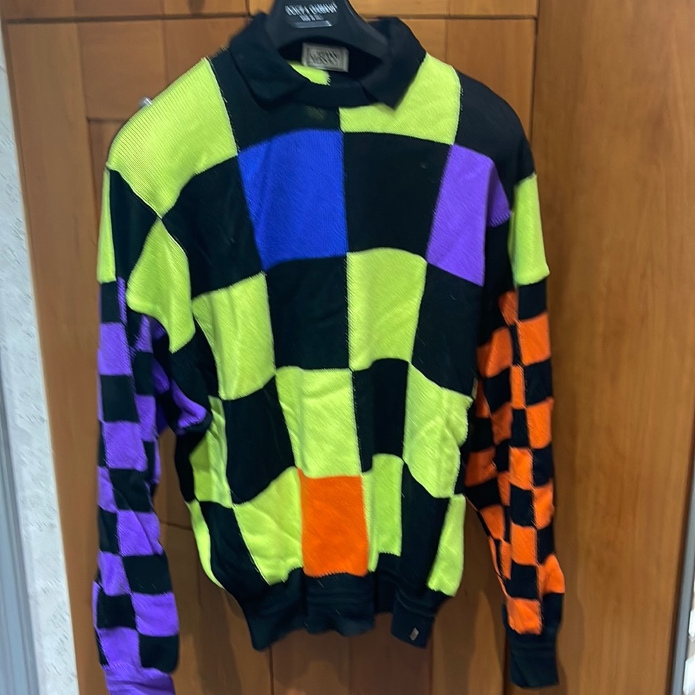 Mens vintage Gianni Versace wool sweater xxl